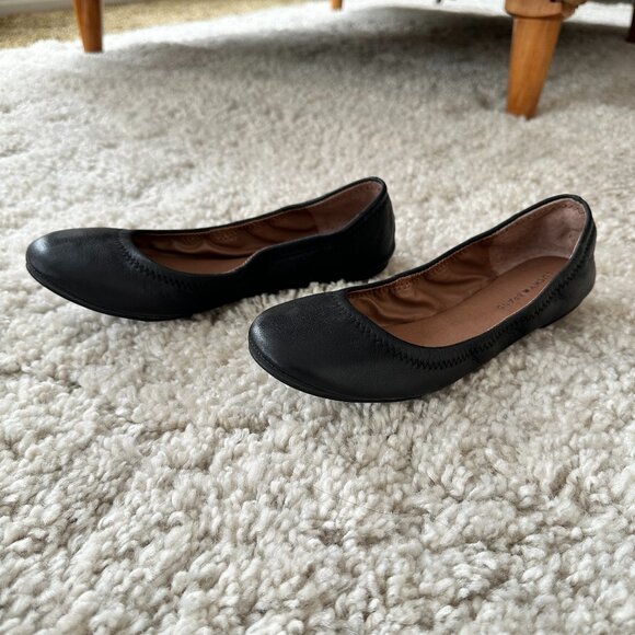Lucky Brand Emmie Ballet Flat in Black NWOT - Picture 1 of 5